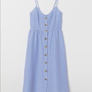 Blue stripes picnic dress